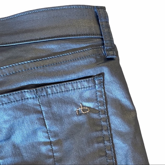 Rag & Bone Sky Blue Metallic Jean Leggings - Picture 5 of 12